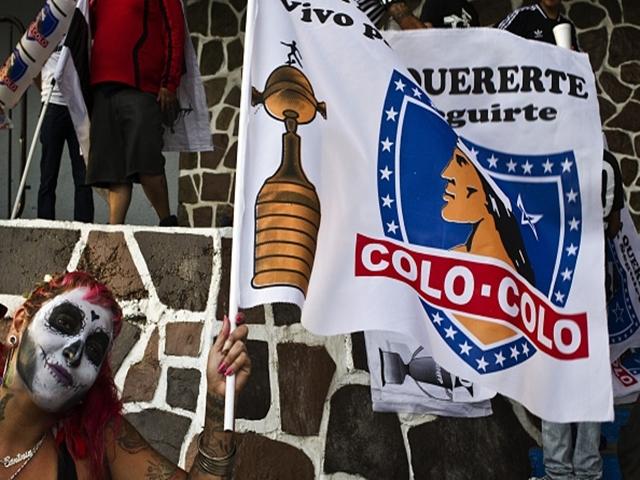 The Colo Colo fans are a scary bunch